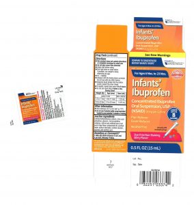 Family wellness ibuprofen packaging